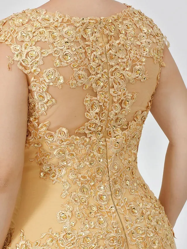 A-Line Elegant Wedding guest dress Lace Sleeveless Mother of the Bride Dresses 