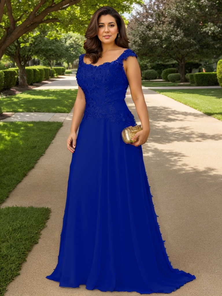 A-Line Elegant Wedding guest dress Lace Sleeveless Mother of the Bride Dresses 