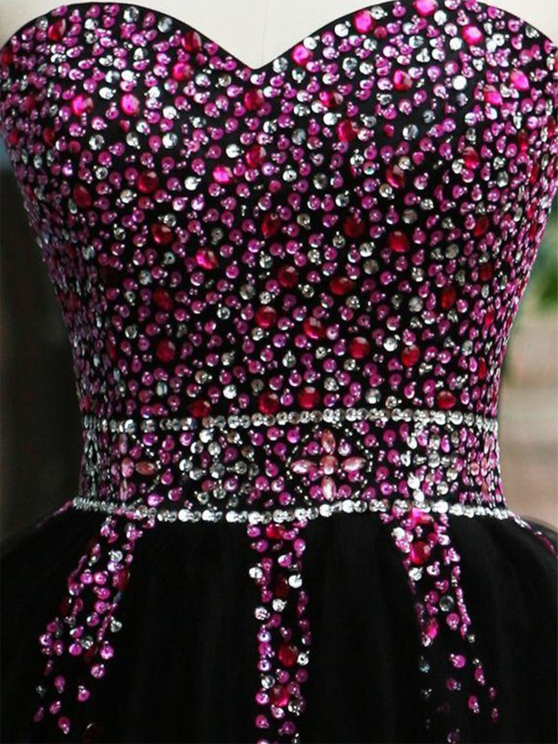 A-Line/Princess Sleeveless Sweetheart Tulle Beading Short/Mini Dresses