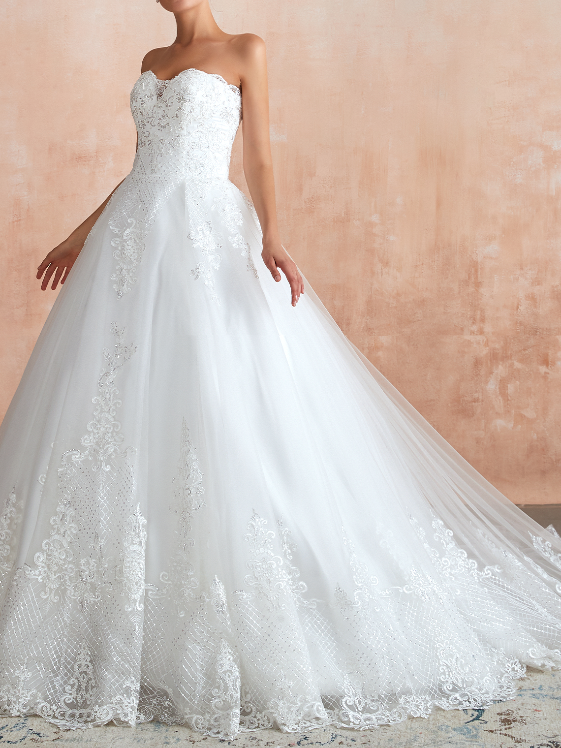 A-Line/Princess Formal Wedding Dresses Plus size Engagement Bridal Gowns