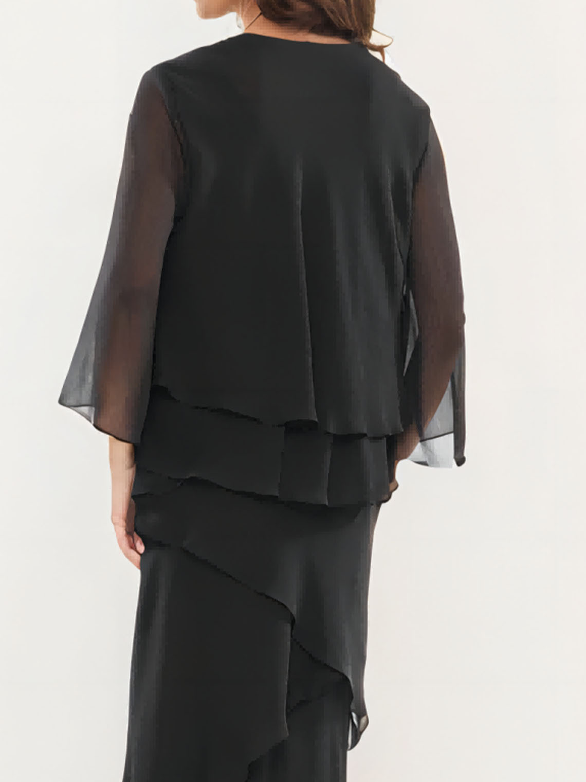 A-Line Mother of the Bride Chiffon Dress