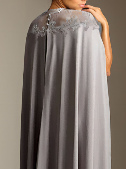 Dress Sheath/Column Elegant Formal Evening Gown with Appliques