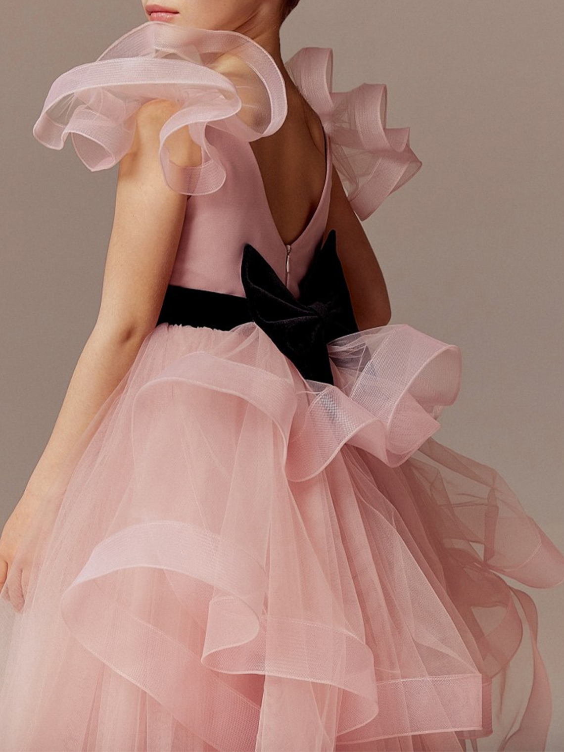 A-Line Flower Girl Dress Girl Cute Dress Sash/Ribbon Bow(s) Tiered