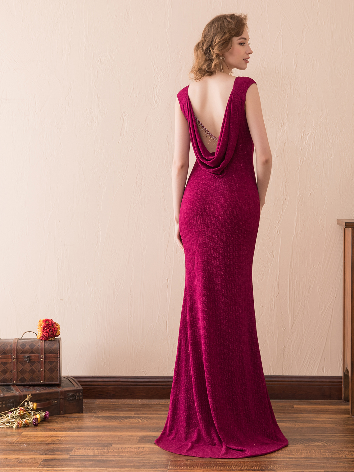 Mermaid/Trumpet Formal Elegant Evening Dress Beading with Sequin