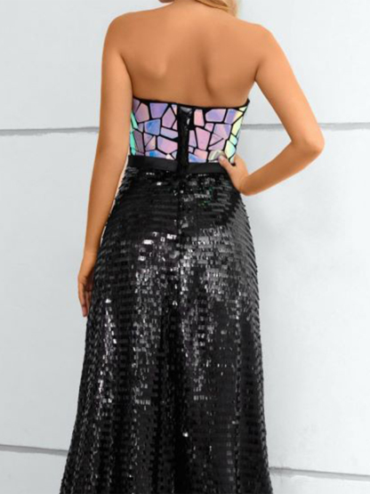 Dress A-Line/Princess Formal Prom Evening Dress Floor Length Sleeveless
