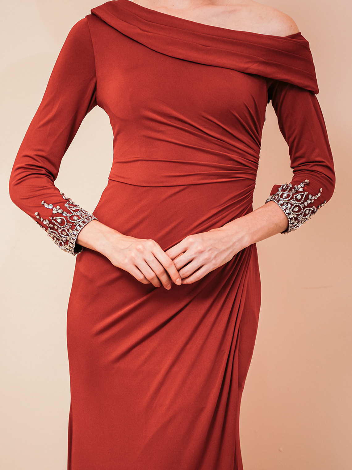 Mermaid/Trumpet Formal Evening Gown Dress Off Shoulder Sweep/Brush Train