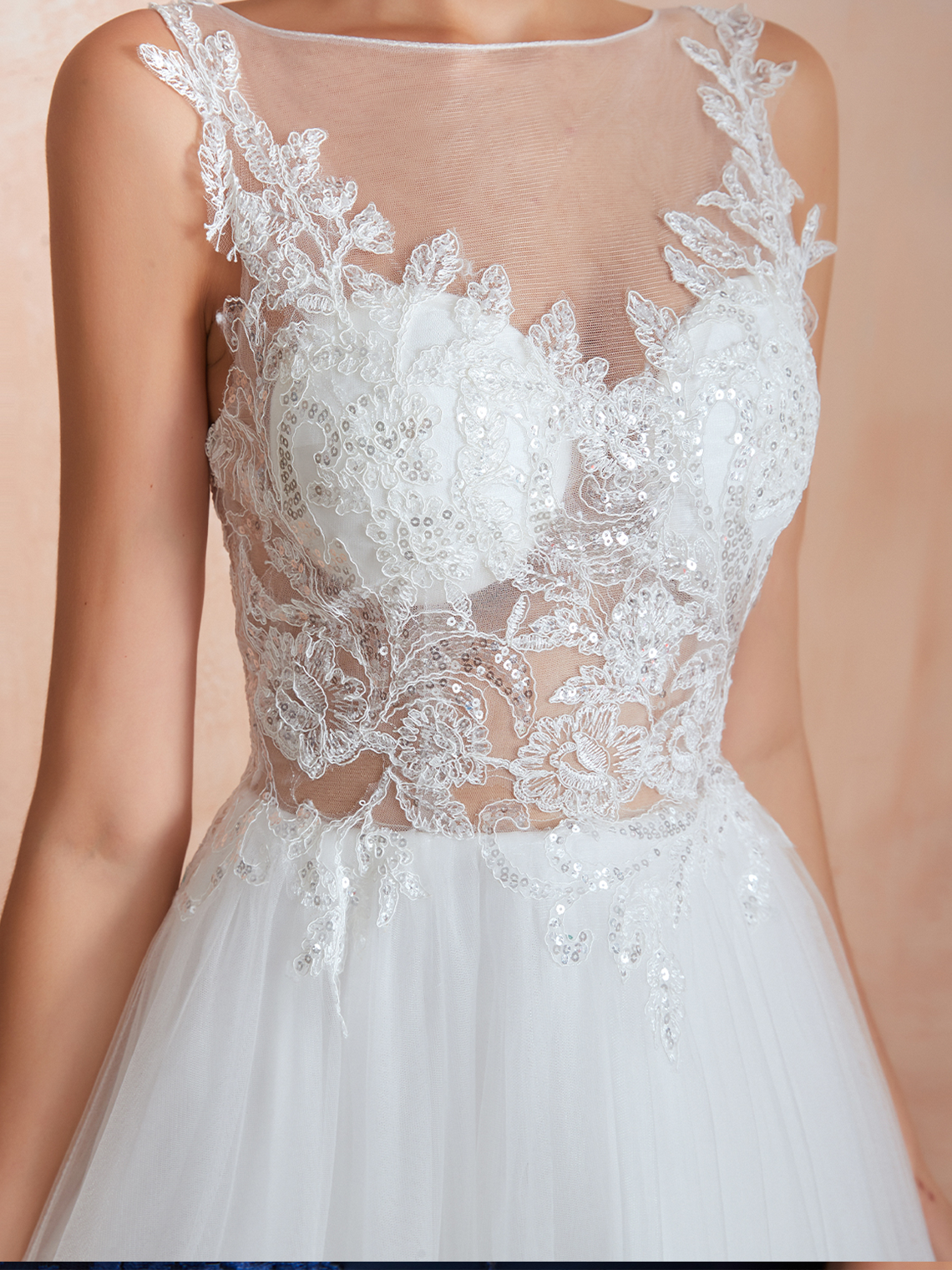 A-line/Princess Formal Wedding Dresses Romantic Engagement Bridal Gowns