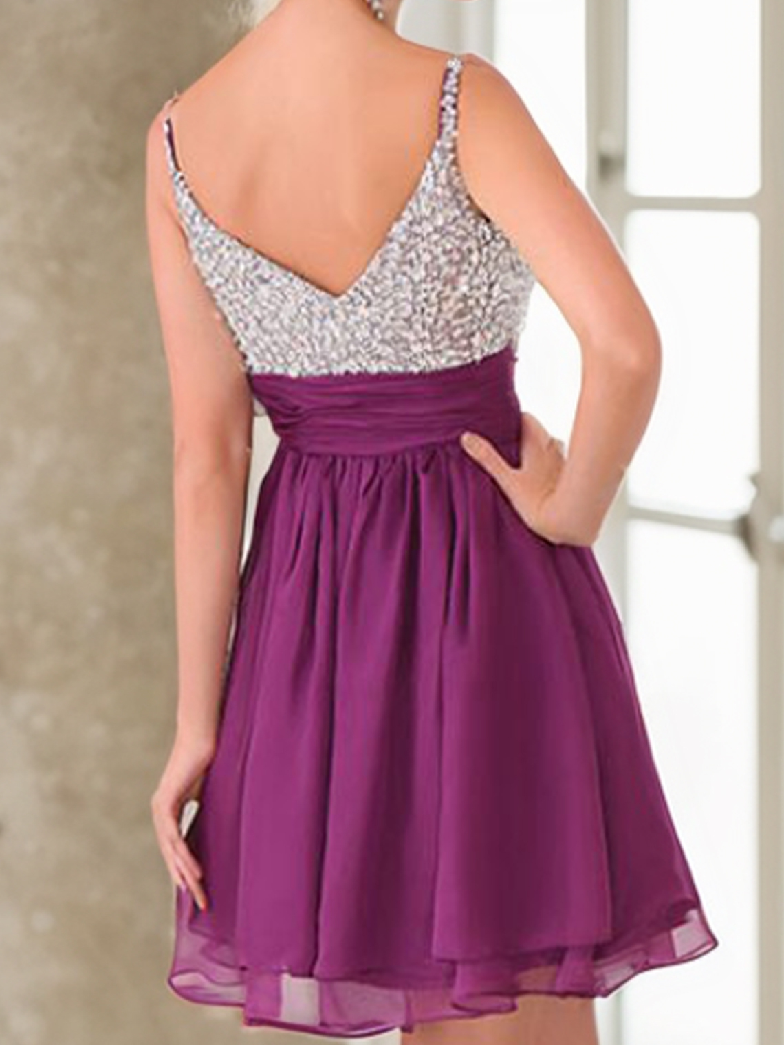 A-line Cocktail Party Dress Sleeveless Short/Mini Homecoming Dress