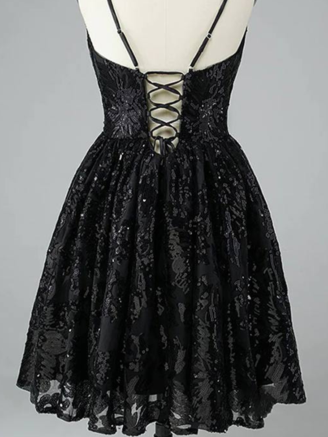 A-line Cocktail Dress V Neck Sleeveless Short/Mini Homecoming Dress