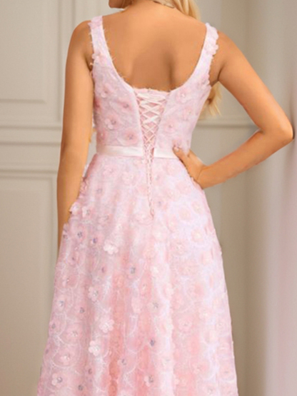 Dress A-Line/Princess Floor Length Evening Prom Dress