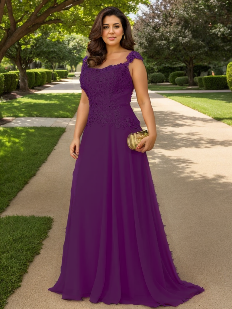 A-Line Elegant Wedding guest dress Lace Sleeveless Mother of the Bride Dresses 