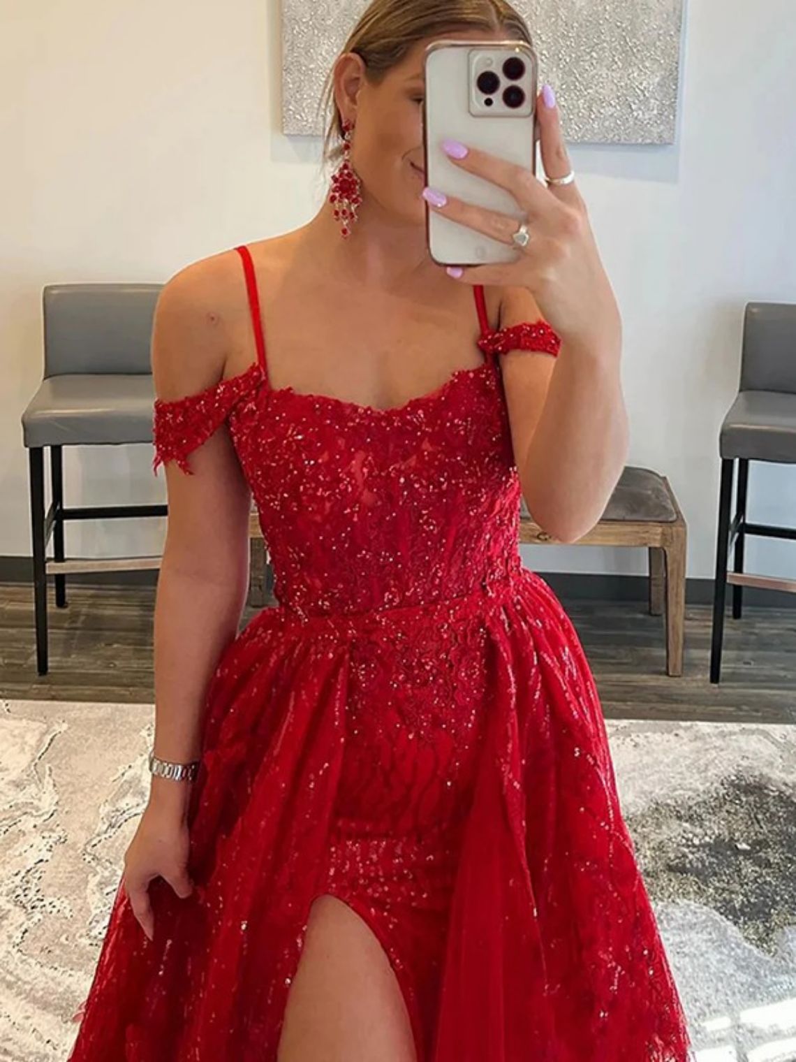 A-Line/Princess Ruffles Spaghetti Straps Sweep/Brush Train Dresses