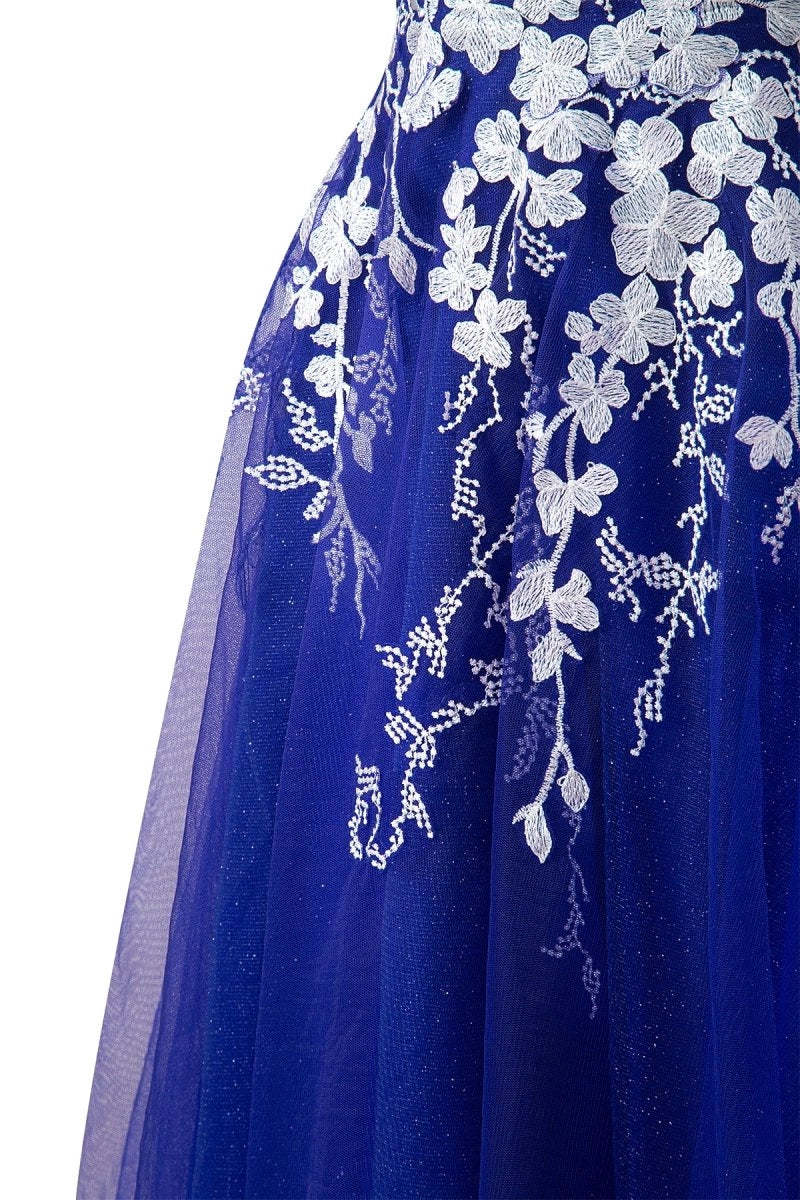 Aline Short Glitter Tulle Homecoming Dresses with Appliques