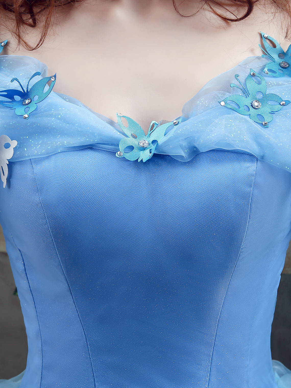 Ball Gown Elegant Prom Gown Quinceanera Tulle Appliques with Beading