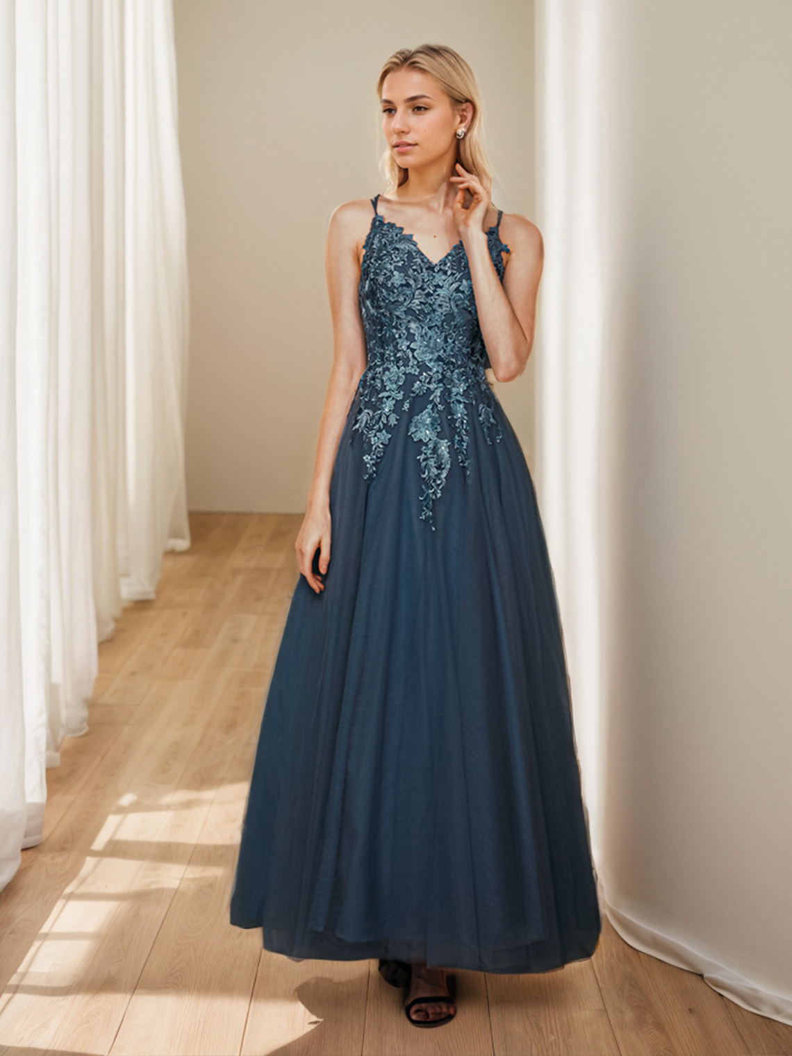 A-Line Homecoming Dresses Tiered Plisse Cocktail Party Dress