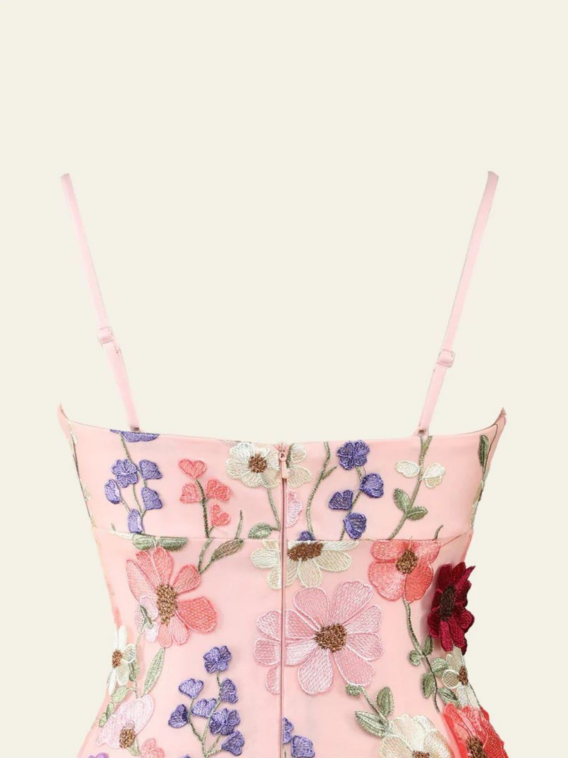 Sheath/Column Spaghetti Straps 3D Flower Homecoming Dress