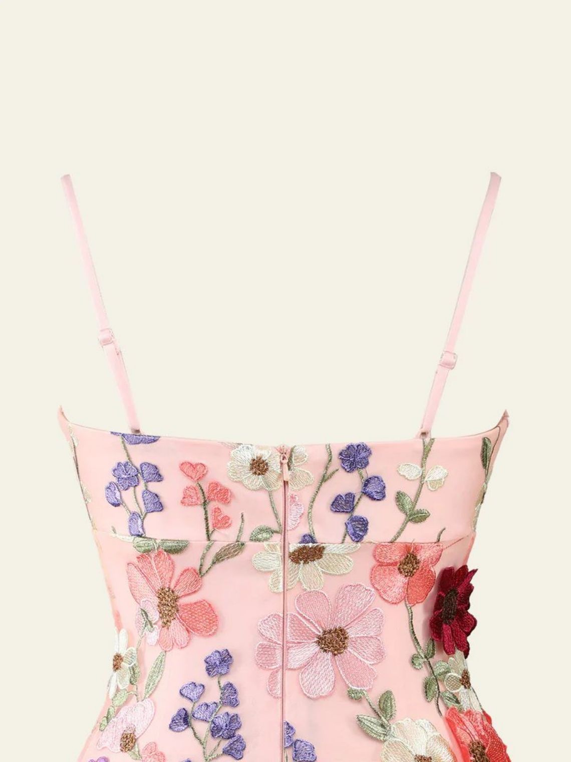 Sheath/Column Spaghetti Straps 3D Flower Homecoming Dress