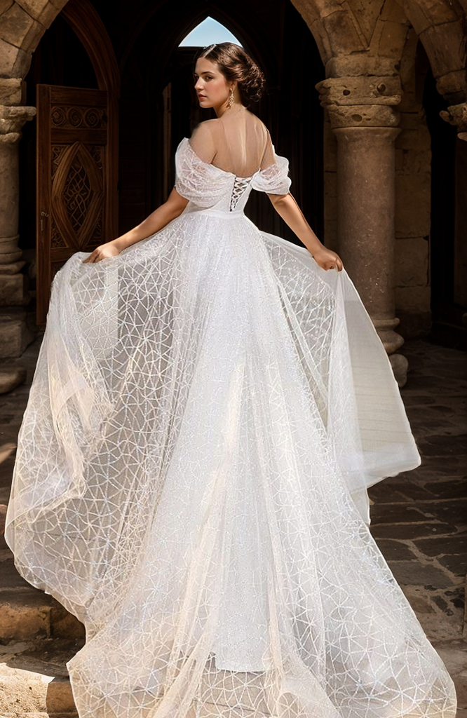 Trumpet/Mermaid Elegant V-Neck Sleeveless Sweep/BrushTrain Wedding Dresses 