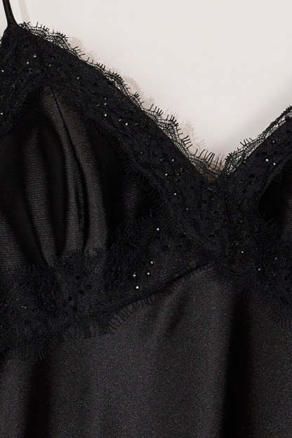 Black Spaghetti Straps Mermaid Satin Backless Prom Dresses With Beading Evening Dresses