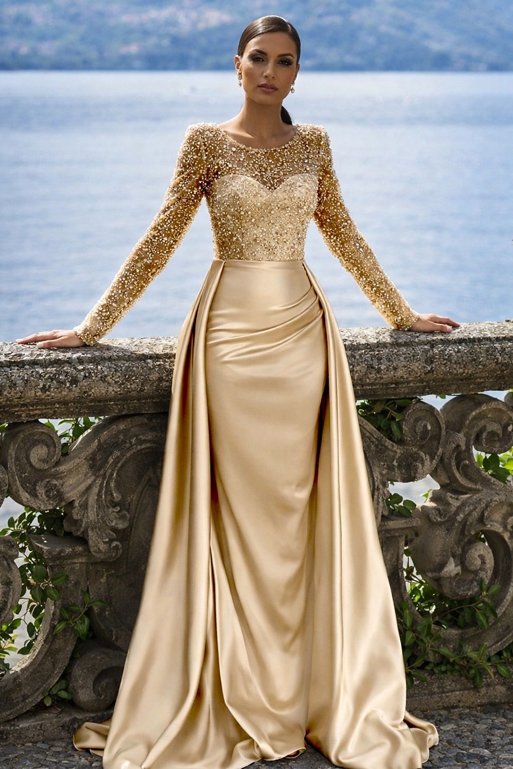 Mermaid Trumpet Floor Length Evening Gown