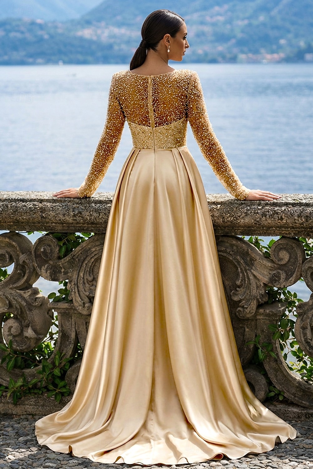 Mermaid Trumpet Floor Length Evening Gown