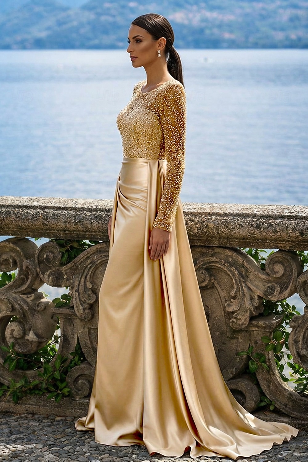 Mermaid Trumpet Floor Length Evening Gown