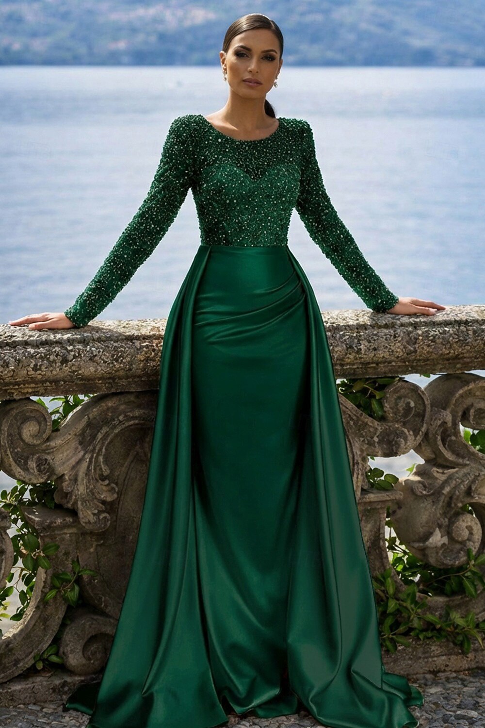Mermaid Trumpet Floor Length Evening Gown