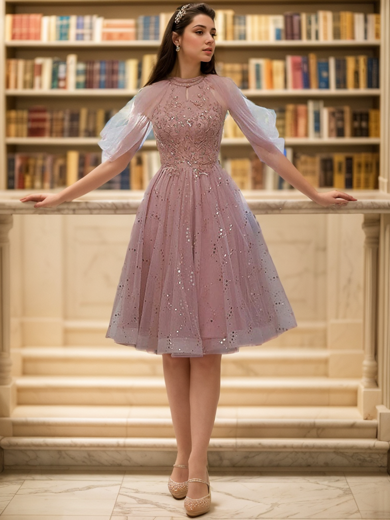 A-Line/Princess Sleeveless Halter Knee-Length Cocktail Homecoming Party Dress