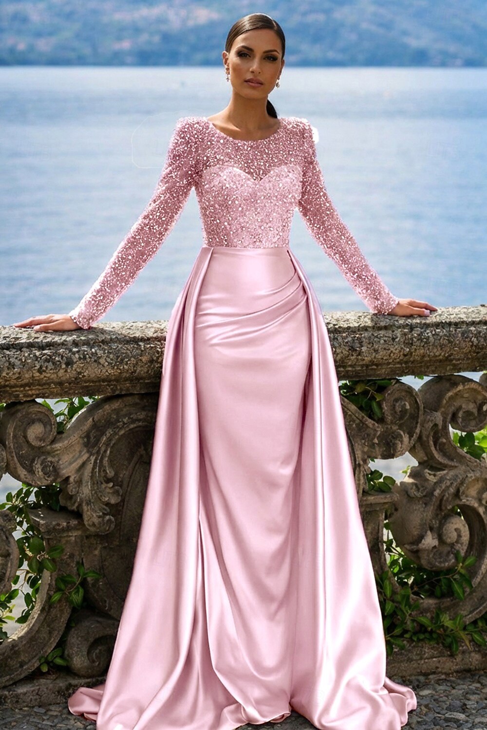 Mermaid Trumpet Floor Length Evening Gown