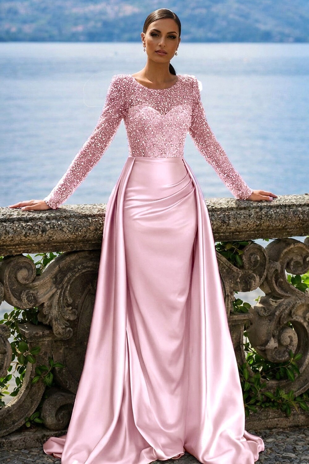 Mermaid Trumpet Floor Length Evening Gown