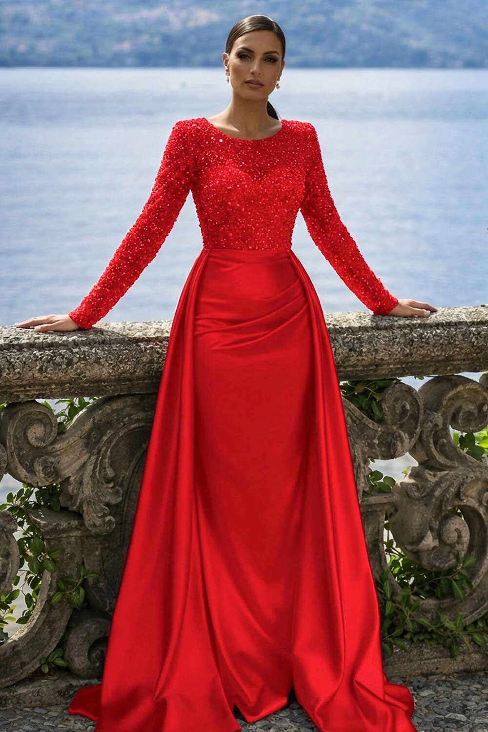 Mermaid Trumpet Floor Length Evening Gown