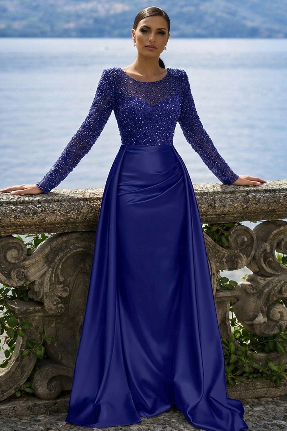 Mermaid Trumpet Floor Length Evening Gown
