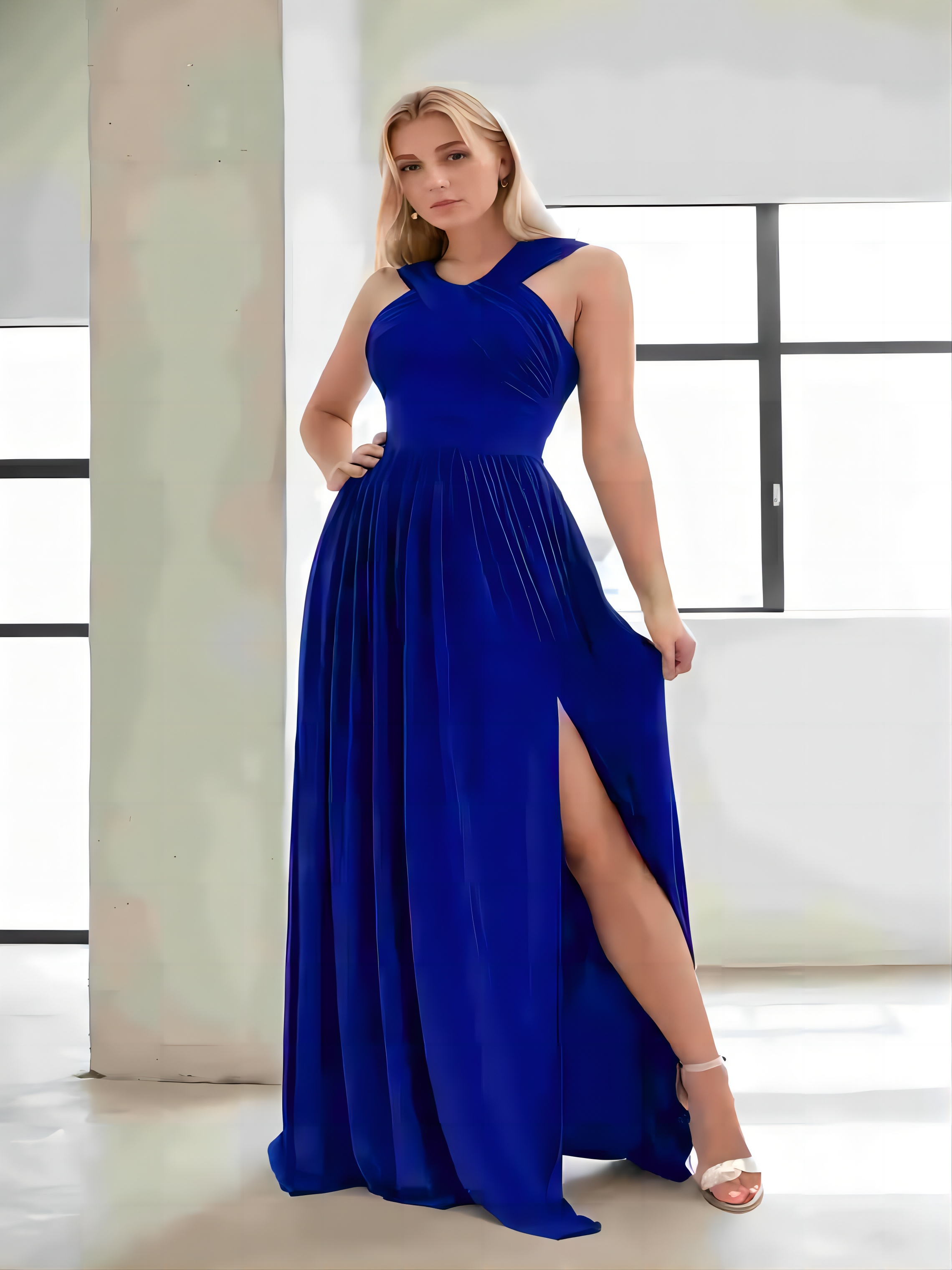 A-Line Prom Dresses Formal Wedding Bridesmaid Dress