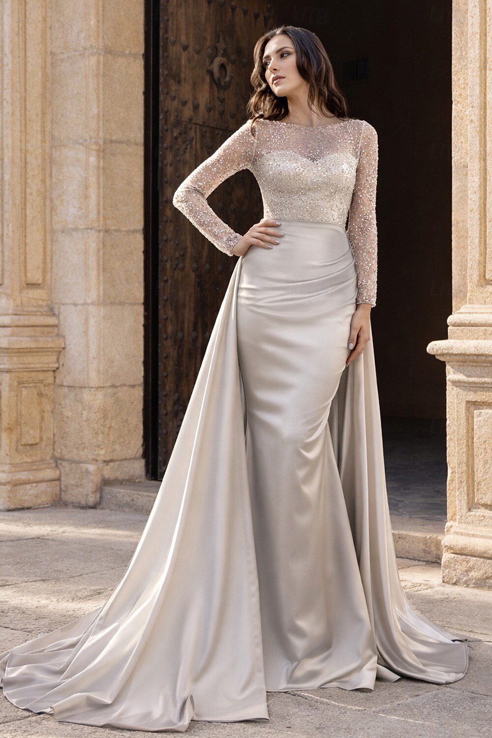 Mermaid Trumpet Floor Length Evening Gown