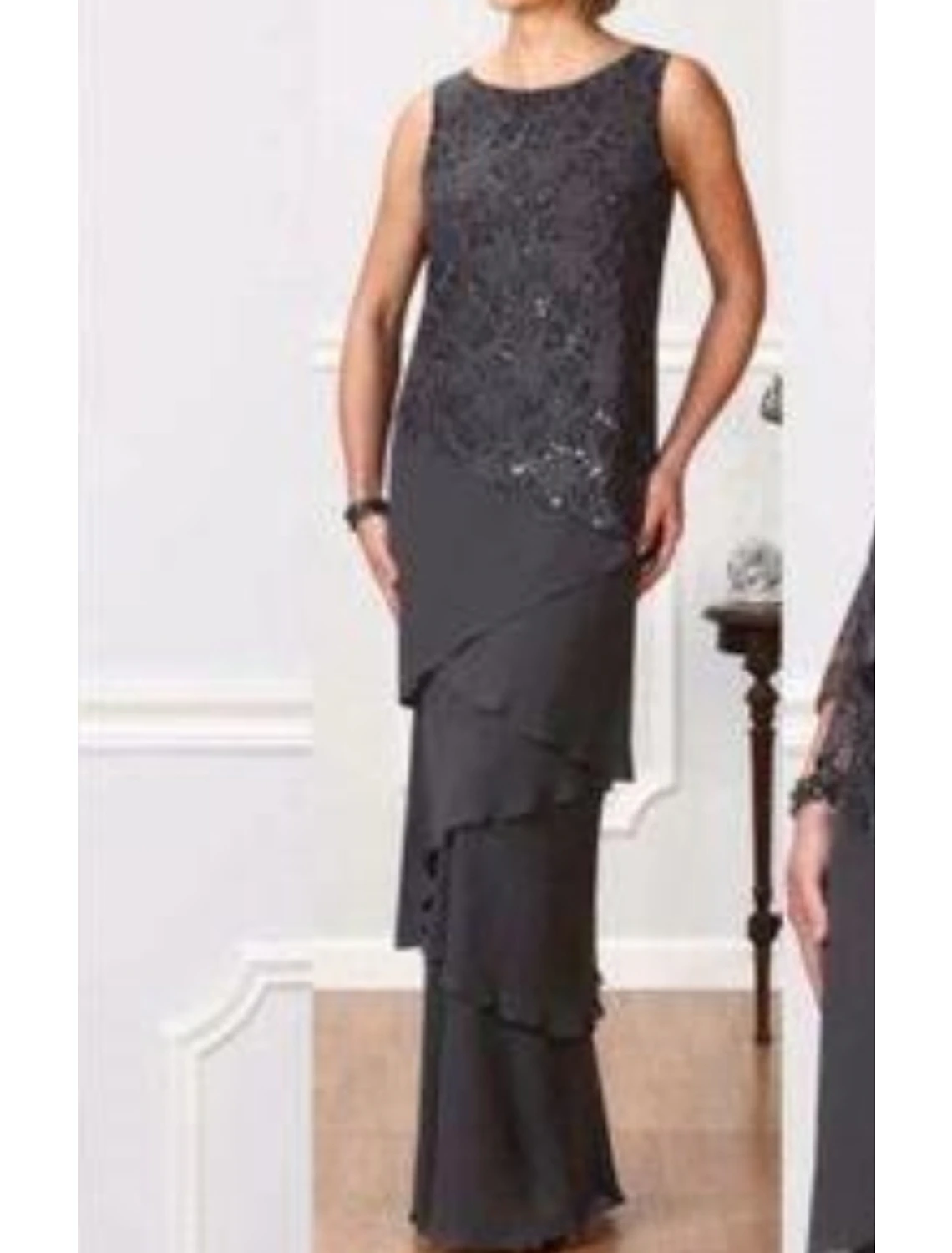 A-Line Mother of the Bride Chiffon Dress