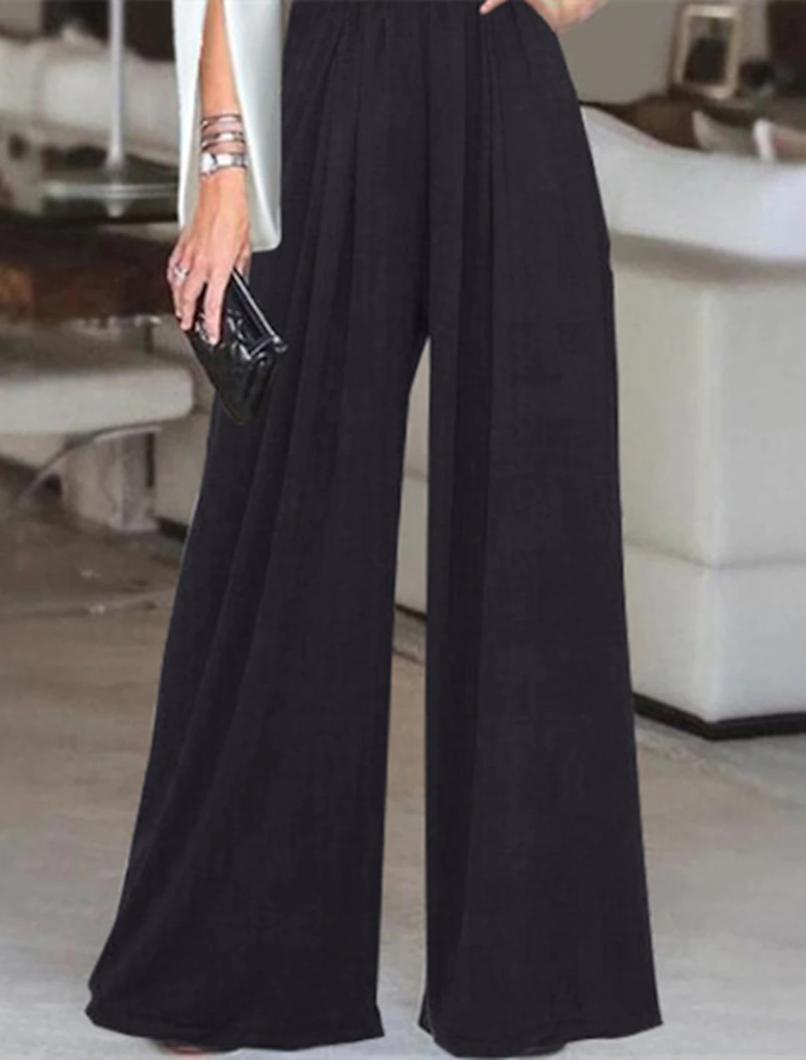 Jumpsuits Casual Evening Dress One Shoulder Stretch Fabric Pleats