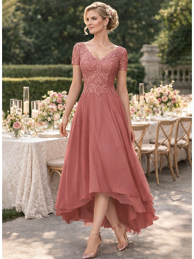 a-line mother of the bride dresses wedding guest dresses cocktail dresses party dresses asymmetrical, supplier image 1