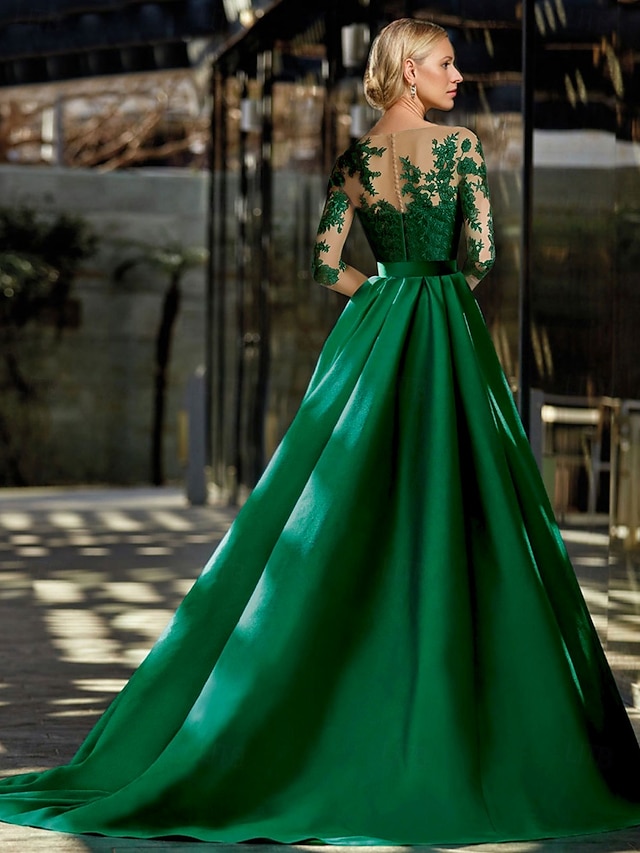 a-line mother of the bride dresses wedding guest dresses formal dresses evening gown satin elegant, supplier image 6