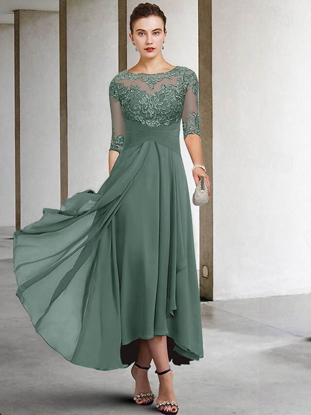 a-line mother of the bride dresses wedding guest dresses cocktail dresses party dresses ankle length, supplier image 14