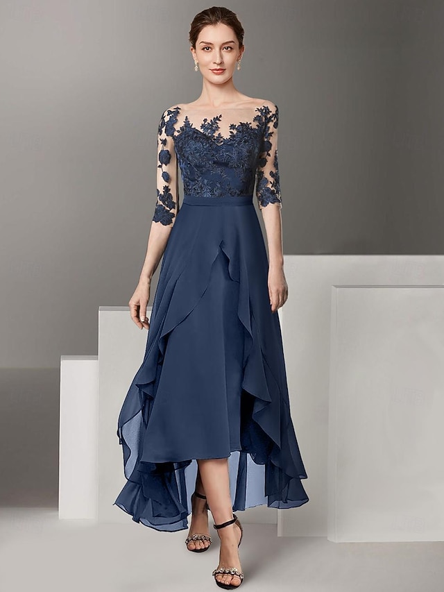 a-line mother of the bride dresses wedding guest dresses cocktail dresses party dresses ankle length, supplier image 4
