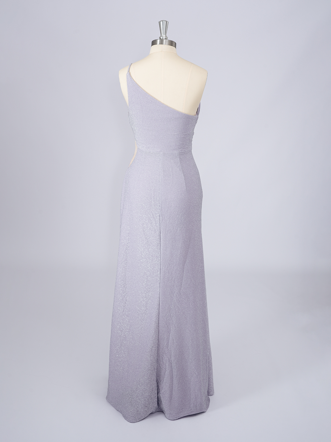 Sheath Sequins One Shoulder With Ruffles Long Prom Dresses