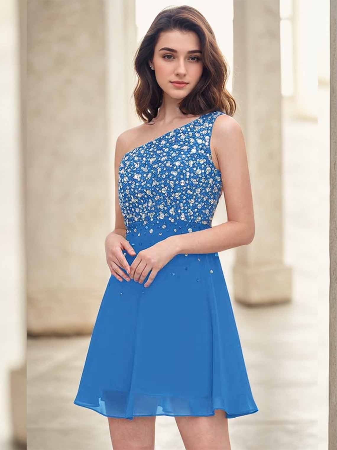 A-line Cocktail Party Dress Sleeveless Short/Mini Homecoming Dress