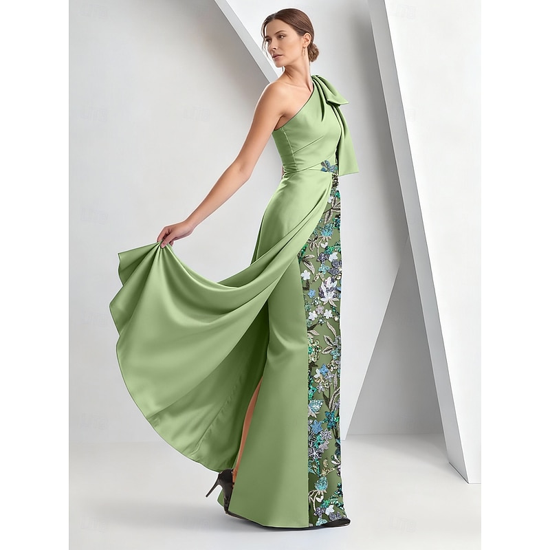 A-Line Floor Length Beaded Eembroidered Formal Dresses Mother of the Bride Dress Evening Gown