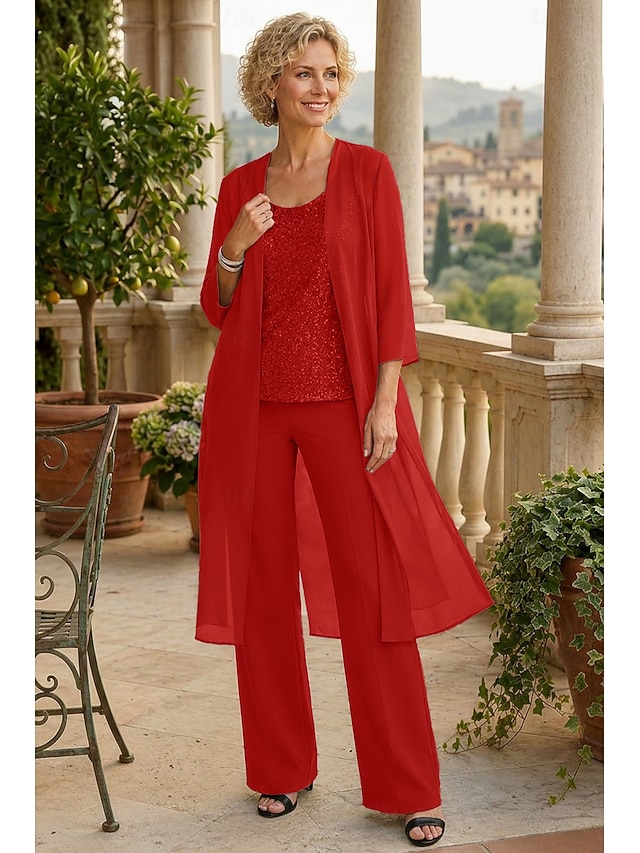 Chiffon 3/4 sleeve mother of the bride evening wedding guest cape wrap