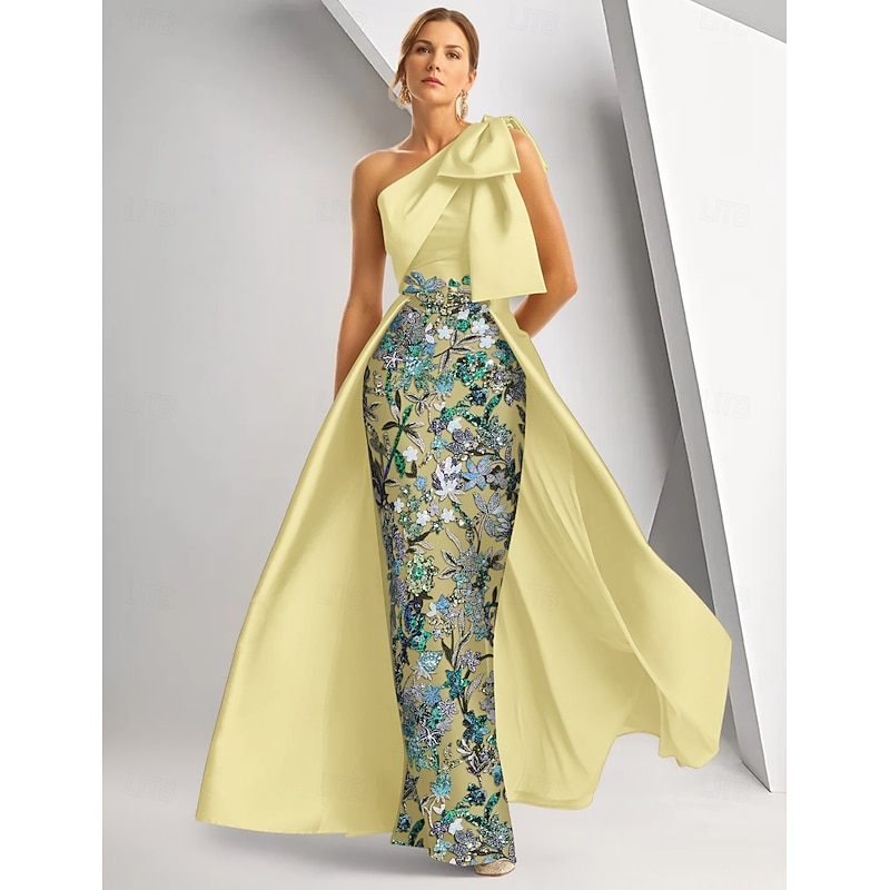 A-Line Floor Length Beaded Eembroidered Formal Dresses Mother of the Bride Dress Evening Gown