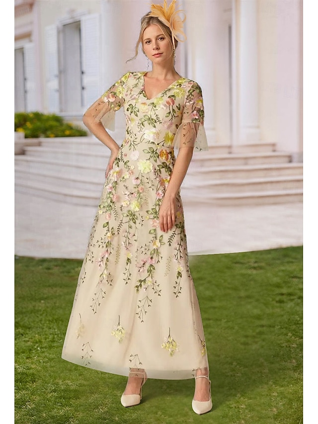 a-line mother of the bride dresses wedding guest dresses cocktail dresses party dresses ankle length, supplier image 2