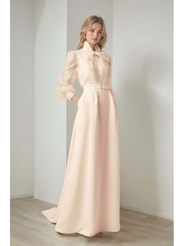 mermaid court train evening gown long sleeves, supplier image 4