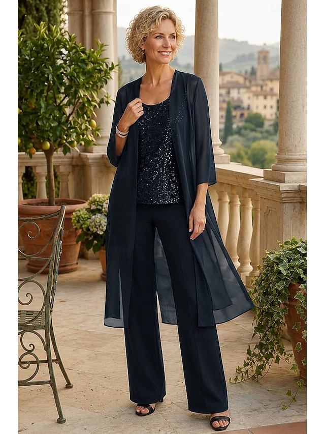 Chiffon 3/4 sleeve mother of the bride evening wedding guest cape wrap