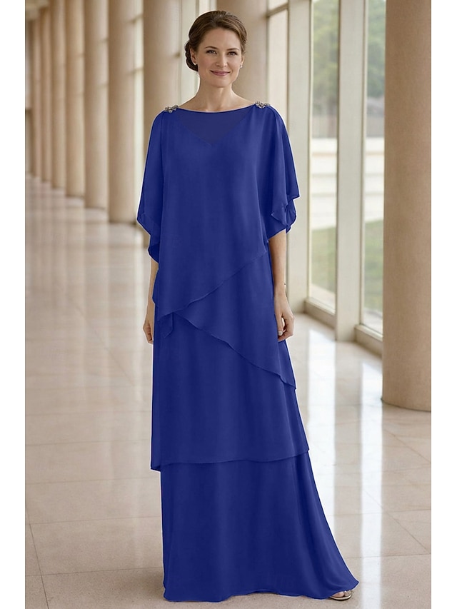 a-line mother of the bride dresses wedding guest dresses formal dresses floor length chiffon elegant, supplier image 8