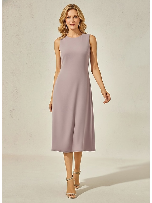 two piece a-line mother of the bride dresses wedding guest dresses ankle length tea length chiffon, supplier image 7